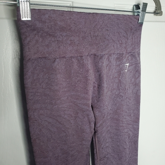 Gymshark Purple High Rise Adapt Animal Seamless Tight Leggings - Picture 3 of 7